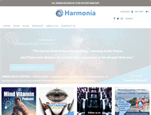 Tablet Screenshot of harmoniawellness.com